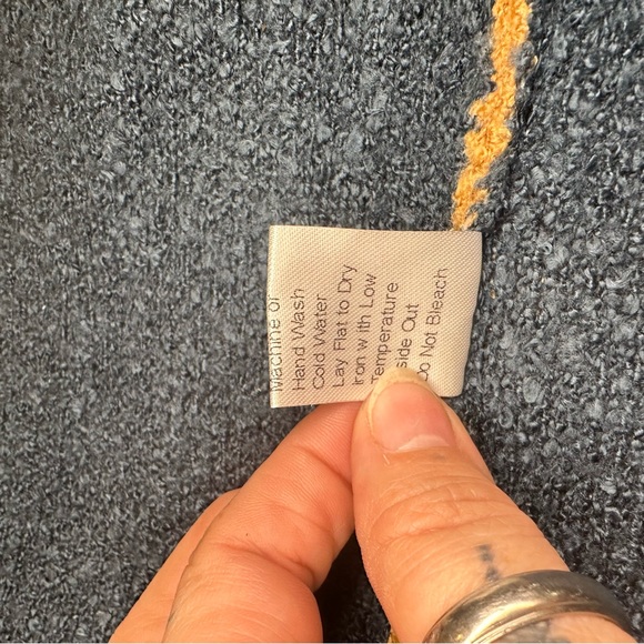 Misook Geometric Knit Oversized Open-Front Cardigan Sz L/XL - Picture 10 of 12